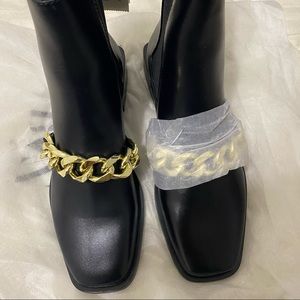 Gold Chain Boots